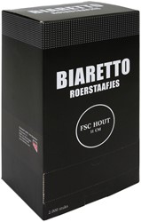 Roerstaafjes Biaretto hout 11cm 2000 stuks