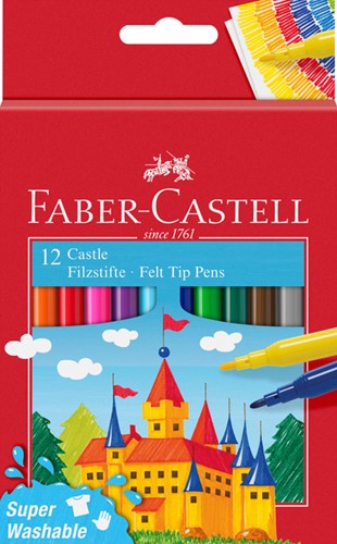 Kleurstift Faber-Castell set à 12 stuks assorti