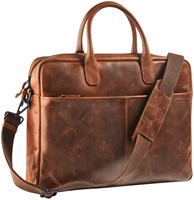 Businesstas Maverick The Original met laptopvak 15.6" leer bruin