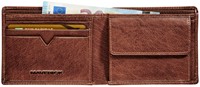 Portemonee Maverick Rough Gear compact kleingeldvak RFID leer bruin-2