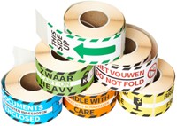 Waarschuwingsetiket Rillprint 46x125mm do not fold wit 250 stuks-2