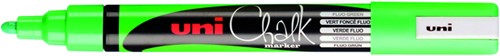 Krijtstift Uni-ball Chalk rond fluo groen