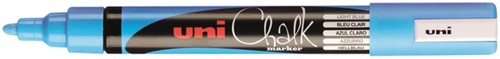Krijtstift Uni-ball Chalk rond lichtblauw