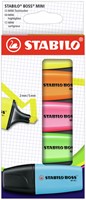 Markeerstift STABILO BOSS mini assorti etui à 5 stuks