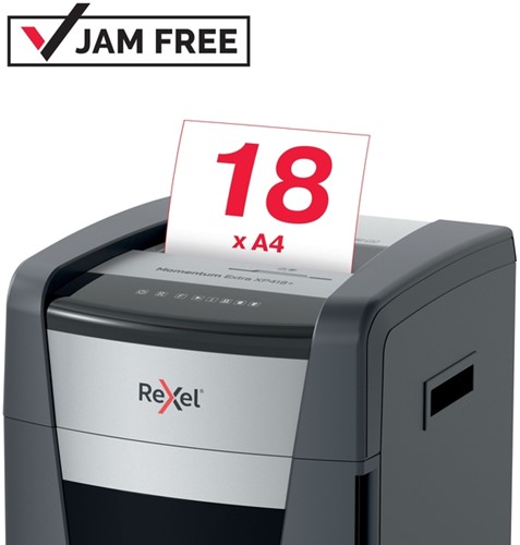 Papiervernietiger Rexel Momentum Extra XP418+ snippers 4x35mm-2