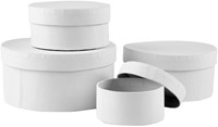 Doos Creativ Comp rond 4st Ø 8, 10, 12, 14cm, hoogte 4, 5, 6, 7cm wit-1