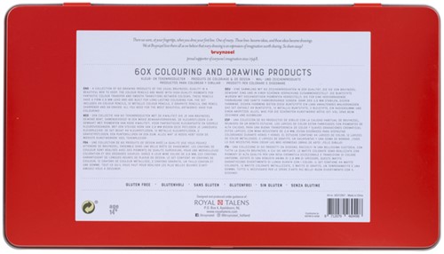 Tekenset Bruynzeel Creatives creatieve kunstenaars blik à 60 delen-3