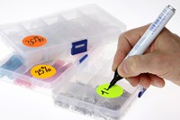 Etiket Rillprint 25mm op rol fluor geel 500 stuks-2