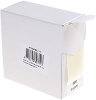 Etiket Rillprint 35mm op rol wit 500 stuks