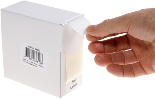 Etiket Rillprint 35mm op rol wit 500 stuks-3