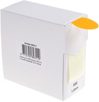 Etiket Rillprint 35mm op rol fluor oranje 500 stuks-2
