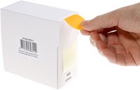 Etiket Rillprint 35mm op rol fluor oranje 500 stuks-3