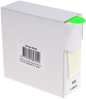 Etiket Rillprint 25mm 500st op rol fluor groen-5