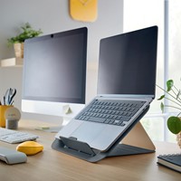 Laptopstandaard Leitz Ergo Cosy verstelbaar recyled grijs-4