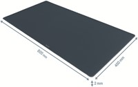 Bureau-onderlegger Leitz Cosy 80x40cm oprolbaar grijs-3
