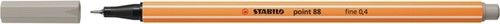 Fineliner STABILO point 88/93 fijn warm grijs