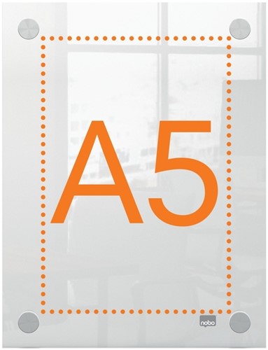 Infobord Nobo Premium Plus A5 acryl wand-2