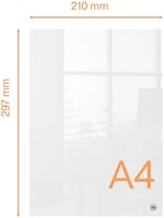 Notitiebord Nobo transparant acryl A4