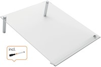 Notitiebord Nobo transparant acryl schuin A4-10