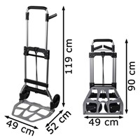 Steekwagen Pavo opvouwbaar aluminium 120kg-2