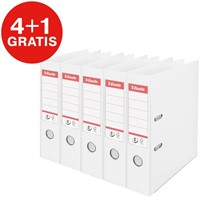 Ordner Esselte No.1 75mm PP 30% gerecycled folie Multipack wit 5 stuks-2