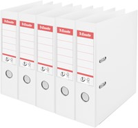 Ordner Esselte No.1 75mm PP 30% gerecycled folie Multipack wit 5 stuks