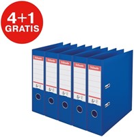Ordner Esselte No.1 75mm PP 30% gerecycled folie Multipack blauw 5 stuks-2