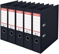 Ordner Esselte No.1 PP 30% gerecycled folie Multipack zwart 5 stuks
