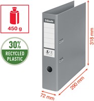 Ordner Esselte No.1 PP 30% gerecycled folie Multipack zwart 5 stuks-7