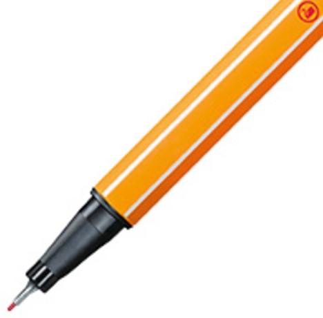 Fineliner STABILO point 88/48 fijn lichtrood-2