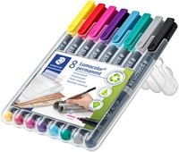 Viltstift Staedtler Lumocolor 317 permanent M set à 8 kleuren-3