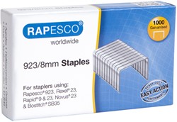 Nieten Rapesco Heavy Duty 923 8mm 1000 stuks zilver