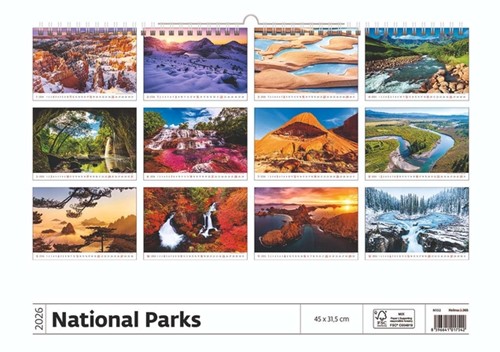Kalender 2026 Helma 365 31.5x45cm Nationale parken-2