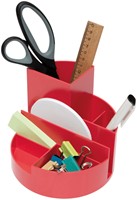 Pennenkoker MAULroundbox Blauwe Engel recycled 6 vaks rood-2