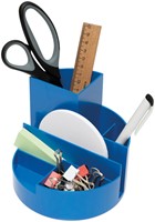 Pennenkoker MAUL roundbox Blauwe Engel recycled 6 vaks blauw-2