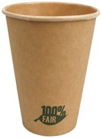 Beker IEZZY 100% fair 180ml karton 50 stuks bruin