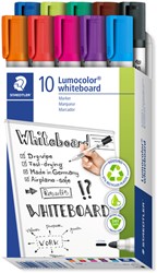 Whiteboardmarker Staedtler Lumocolor 351 set à 10 stuks assorti