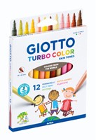 Viltstift Giotto Turbo Color Skin Tones set à 12 kleuren