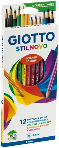 Kleurpotlood Giotto Stilnovo set à 12 kleuren