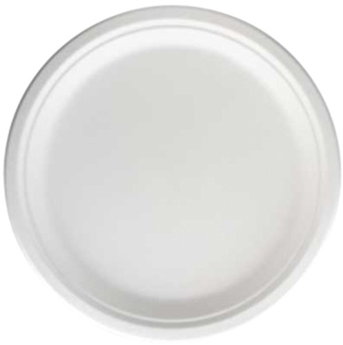 Bord IEZZY Ø260mm suikerriet 50 stuks wit