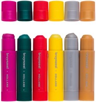 Verfstiften Bruynzeel Kids set à 6 metallickleuren-1