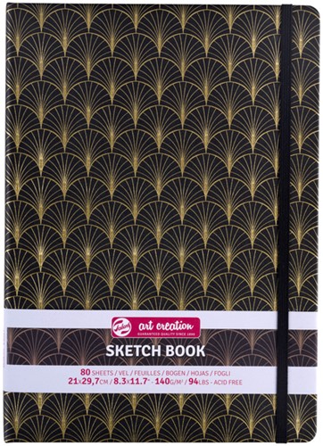 Schetsboek Talens Art Creation 80 vel 140gr 210x297mm art deco