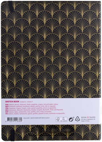 Schetsboek Talens Art Creation 80 vel 140gr 210x297mm art deco-2