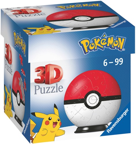 3D puzzel Ravensburger Pokemon Pokeball 54 stuks-2