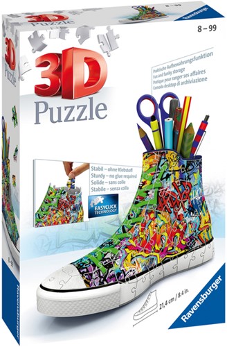 3D puzzel Ravensburger Sneaker Graffiti Style 54 stuks-3