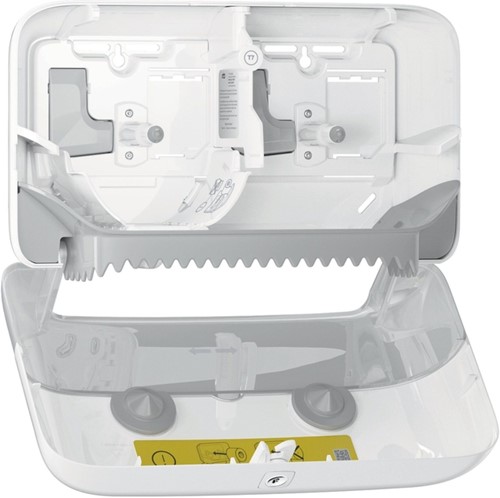 Toiletpapierdispenser Tork T7 Elevation Optiserve Coreless medium duo wit 558040-2