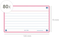 Flashcard Oxford 2.0 75x125mm 80 vel 250gr lijn roze-3