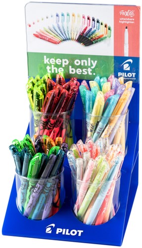 Markeerstift PILOT friXion light assorti display à 96 stuks