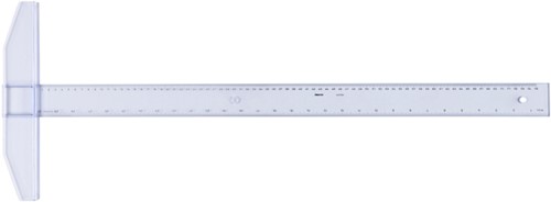 Tekenhaak Aristo GeoCollege 75cm transparant