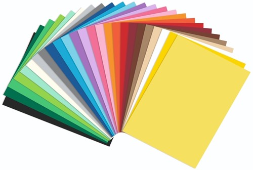 Knutselpapier Folia A4 100vel 25 kleuren-2